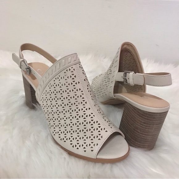 CL By Laundry open toe booties heels size 9 - Picture 8 of 9